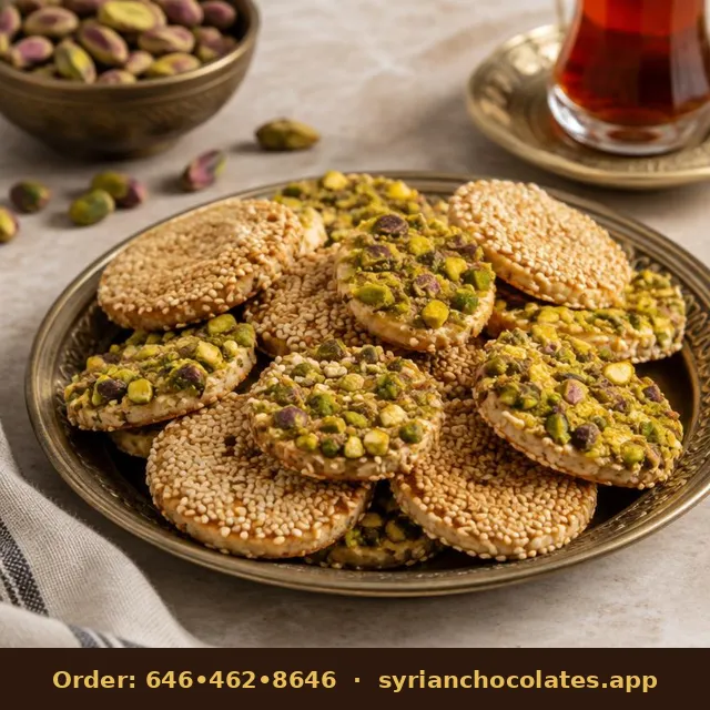 Barazek Sesame Cookies – Middle Eastern Sweets