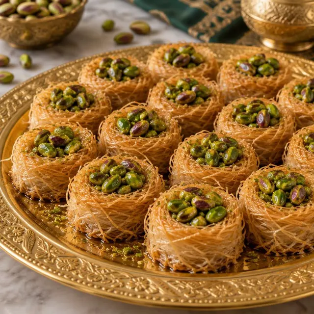 Bird's Nest (Esh el Bulbul) – Middle Eastern Sweets