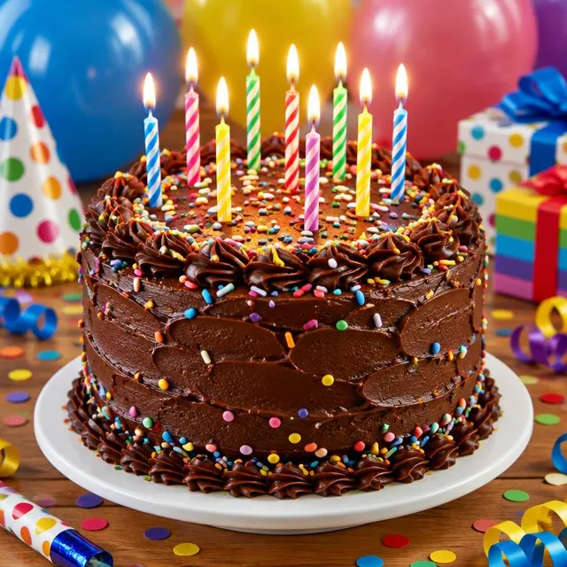 Birthday Chocolate Cake – Cakes & Chocolate Logs
