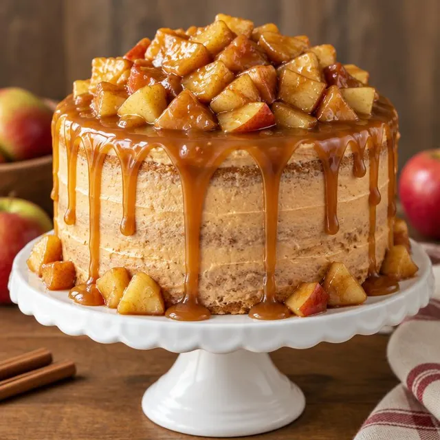 Caramel Apple Cake – Cakes & Chocolate Logs