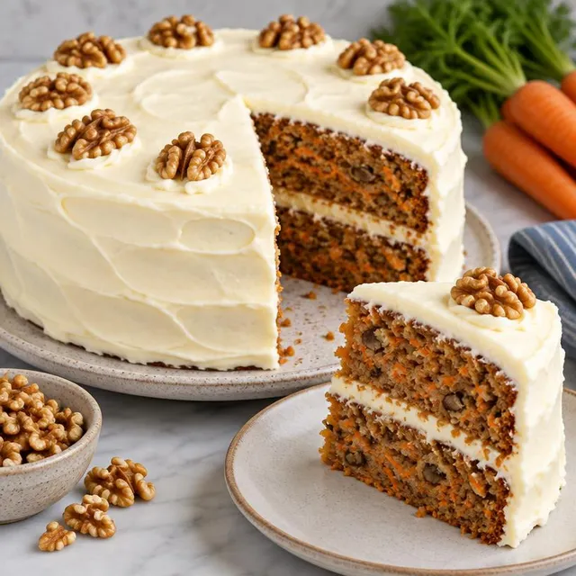 Carrot Walnut Cake – Cakes & Chocolate Logs