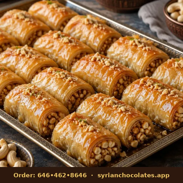 Cashew Rolls – Middle Eastern Sweets