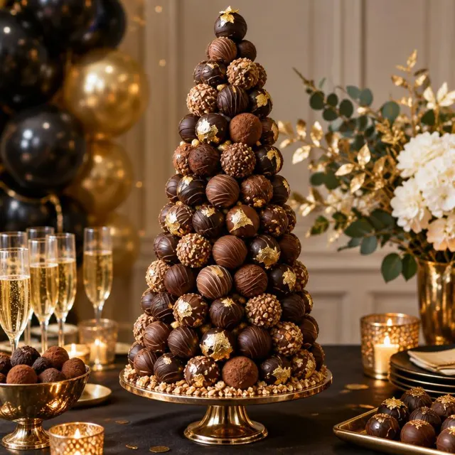 Chocolate Truffle Tower – Party Catering