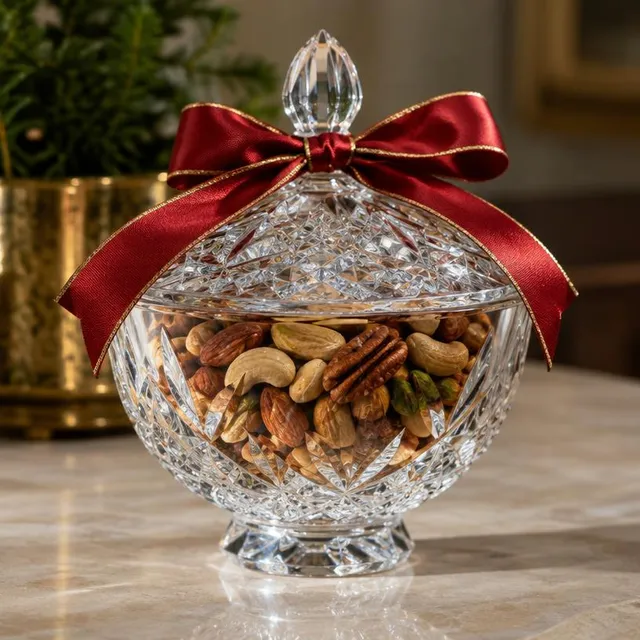 Crystal Nut Bowl Gift – Nuts & Dried Fruits
