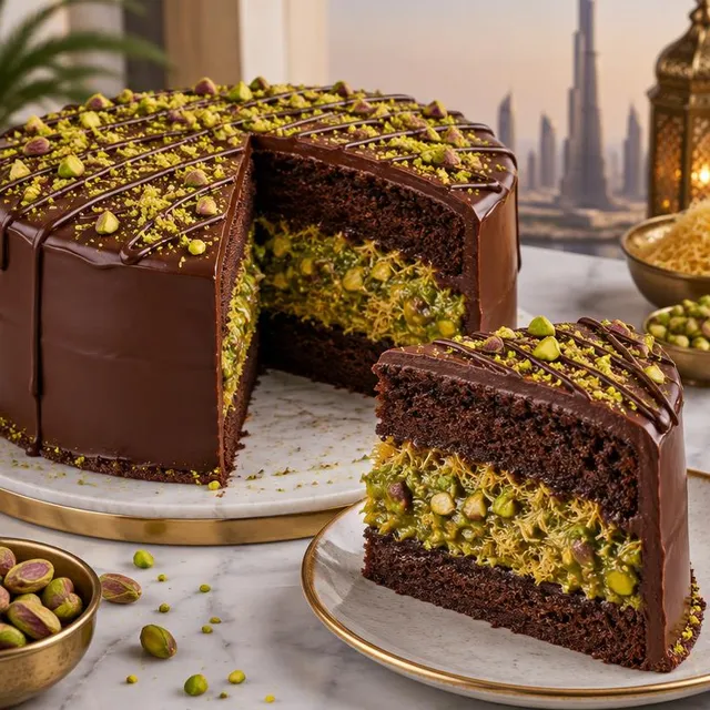 Dubai Chocolate Cake – Cakes & Chocolate Logs