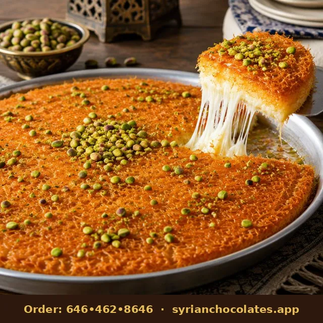 Kunafa Tray Family Size – Middle Eastern Sweets