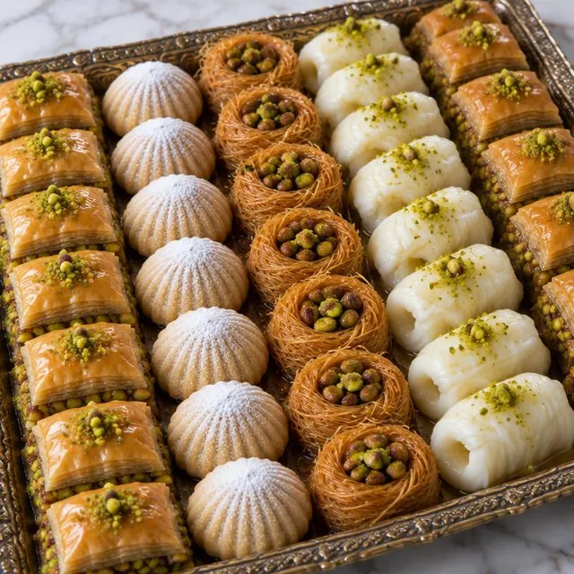 Lebanese Mixed Sweets Tray – Lebanese Sweets