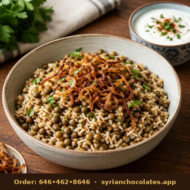 Mjadra (Lentils & Rice) – Mazza & Shabbat Foods