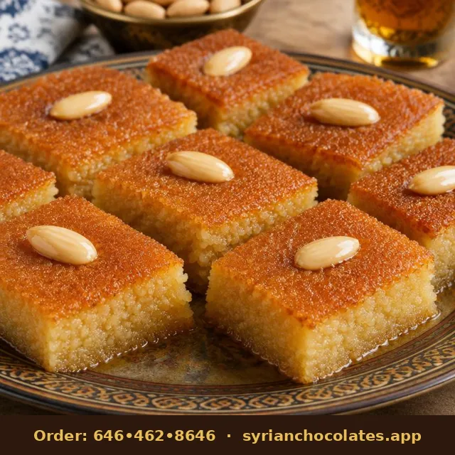 Namoura (Basbousa) – Middle Eastern Sweets