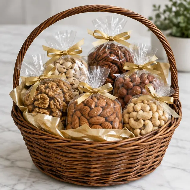 Nut Gift Basket – Nuts & Dried Fruits