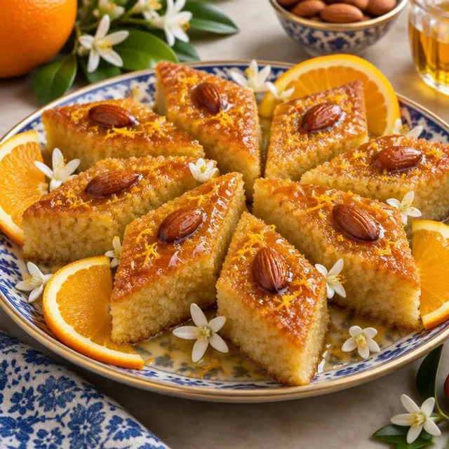 Orange Blossom Semolina Cake – Cakes & Chocolate Logs