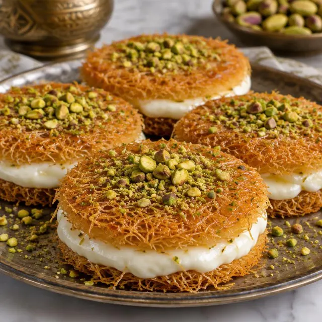 Osmalieh with Ashta – Lebanese Sweets