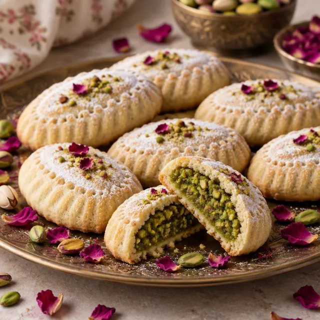 Pistachio Maamoul – Maamoul & Cookies