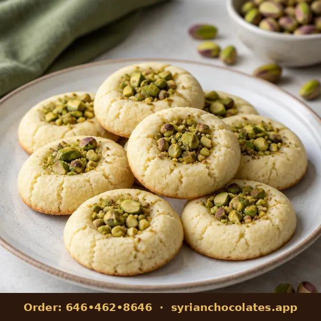 Pistachio Shortbread – Maamoul & Cookies