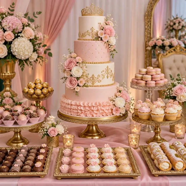 Quinceañera Dessert Table – Party Catering