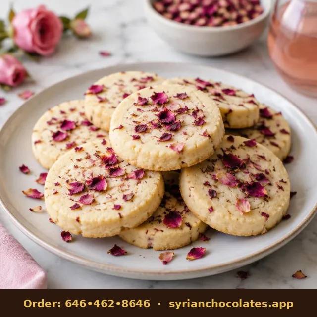 Rose Water Shortbread – Maamoul & Cookies
