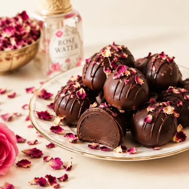Rose Water Truffle – Chocolates