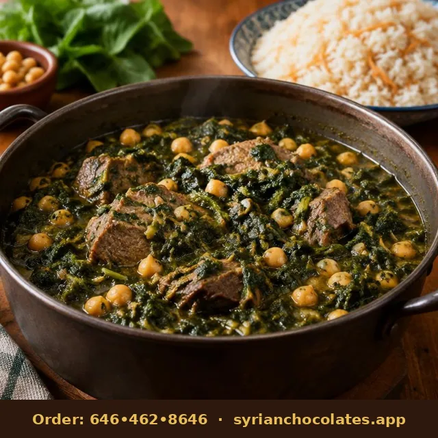 Sabanech Spinach & Meat Stew – Mazza & Shabbat Foods
