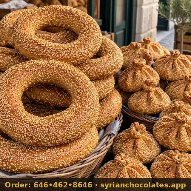 Sesame Ka'ak Bread Rings – Syrian Baked Goods