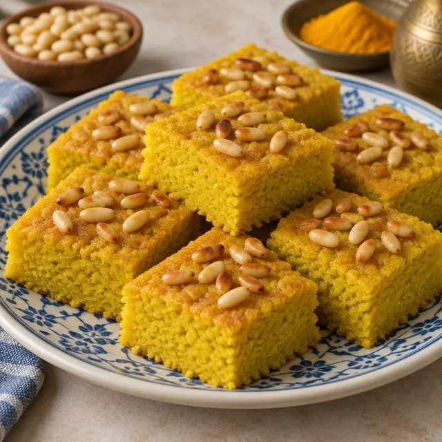 Sfouf Turmeric Cake – Lebanese Sweets