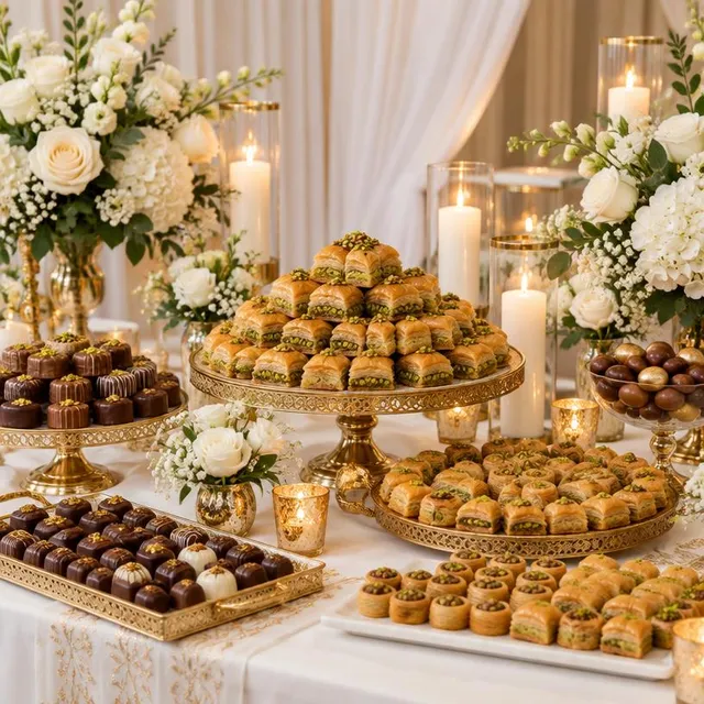 Sheva Brachot Dessert Table – Party Catering