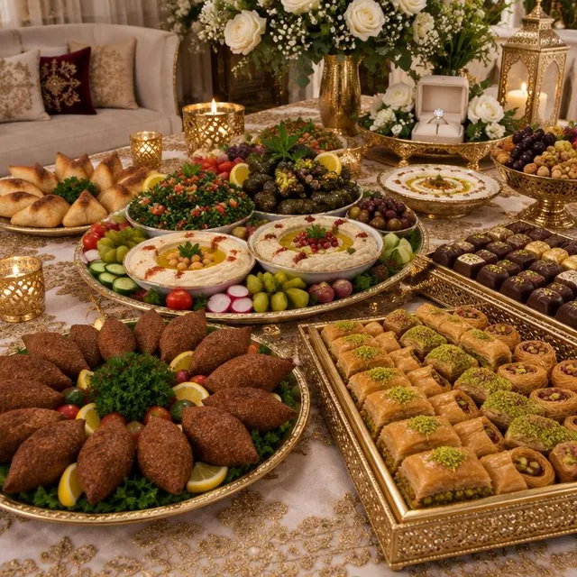 Syrian Engagement Mezze & Sweets – Party Catering