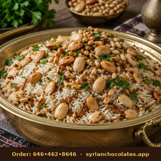 Syrian Rice with Pine Nuts – Mazza & Shabbat Foods