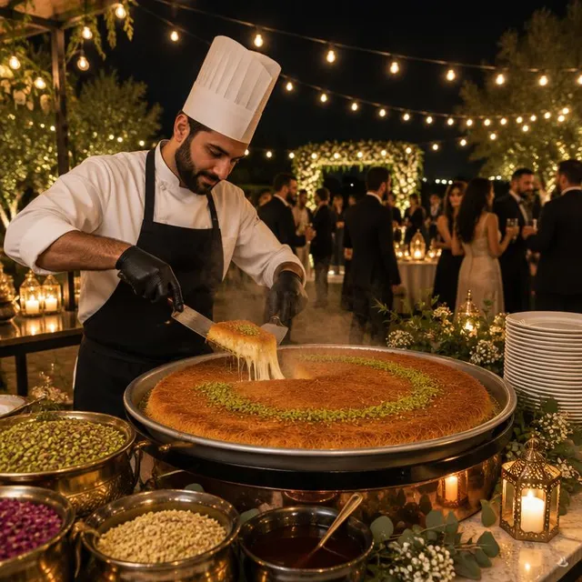Wedding Late-Night Kunafa Bar – Party Catering