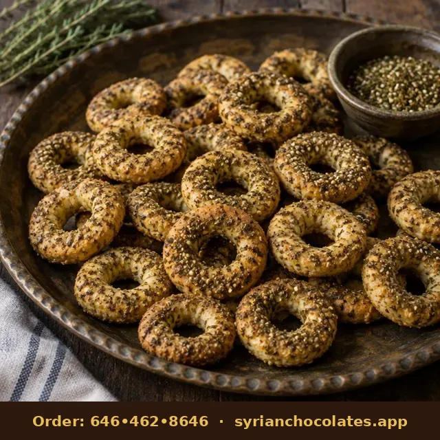 Zaatar Kaak Circles – Syrian Baked Goods